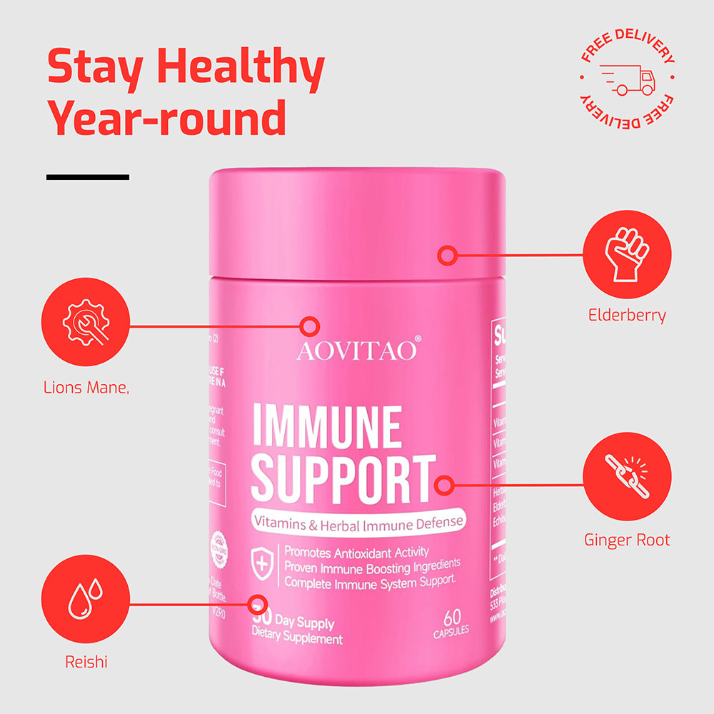 Immunity Vitamins Supplement Booster