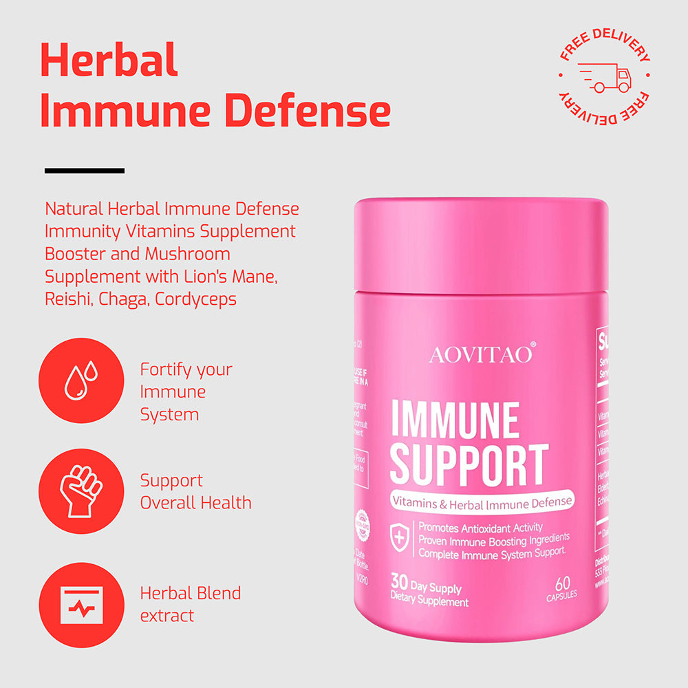 Immunity Vitamins Supplement Booster